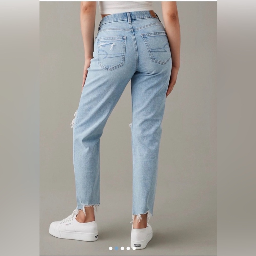 American Eagle Ripped Mom Jeans